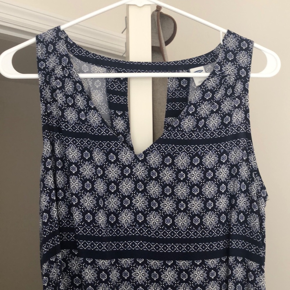 Old Navy Paisley Blue Summer Dress